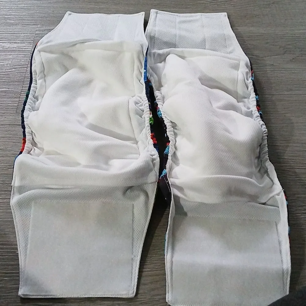 CuteBone Set of 2 Male Dog Diapers Belly Bands Sz M Waist 14